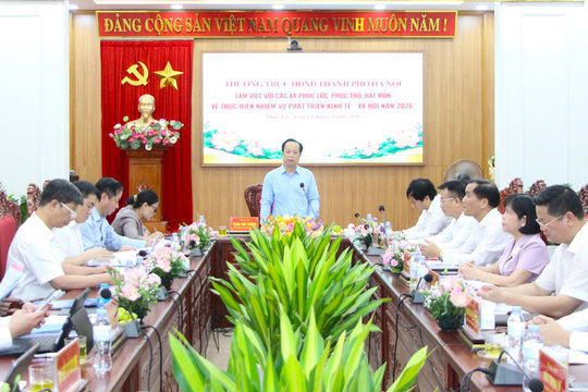 Đánh giá công tác phát triển kinh tế - xã hội tại các xã Phúc Lộc, Phúc Thọ, Hát Môn