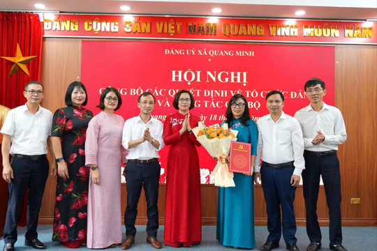 Xã Quang Minh: Kiện toàn tổ chức Đảng tại các trường học trong giai đoạn mới