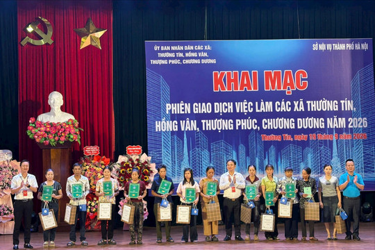 33 đơn vị tuyển dụng tham gia phiên giao dịch việc làm tại xã Thường Tín