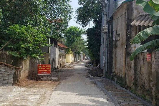 Xã Yên Lãng: Nhà thầu cam kết thi công bảo đảm chất lượng công trình