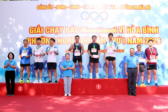 Chung kết Giải chạy Báo Hànộimới lần thứ 51 - Vì hòa bình phường Nghĩa Đô