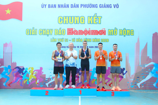 Phường Giảng Võ: Lan tỏa tinh thần tập luyện thể dục, thể thao thông qua Giải chạy Báo Hànộimới