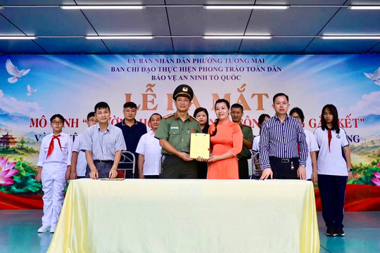 Phường Tương Mai ra mắt mô hình “Trường học văn minh, cộng đồng gắn kết”