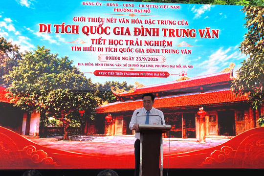 Phường Đại Mỗ: Đưa di sản gần hơn với thế hệ trẻ