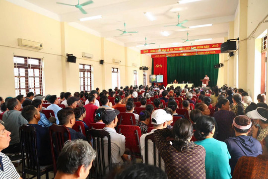 Xã Thiên Lộc: Dồn lực cho công tác giải phóng mặt bằng dự án trọng điểm