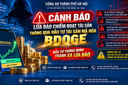 Cảnh báo lừa đảo thông qua đầu tư tài sản mã hóa BDOGE