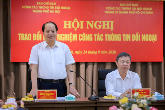 Hà Nội và thành phố Hồ Chí Minh chia sẻ kinh nghiệm về thông tin đối ngoại
