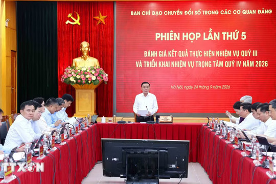 Thường trực Ban Bí thư: Chuyển đổi số phải tạo ra sản phẩm, kết quả và giá trị thực tiễn