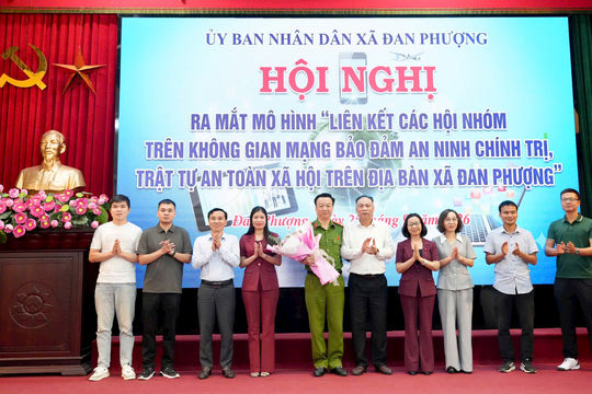 Xã Đan Phượng ra mắt mô hình liên kết các hội, nhóm trên không gian mạng