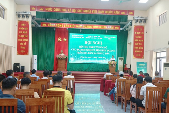 Hồng Sơn hỗ trợ doanh nghiệp, hộ kinh doanh chuyển đổi số