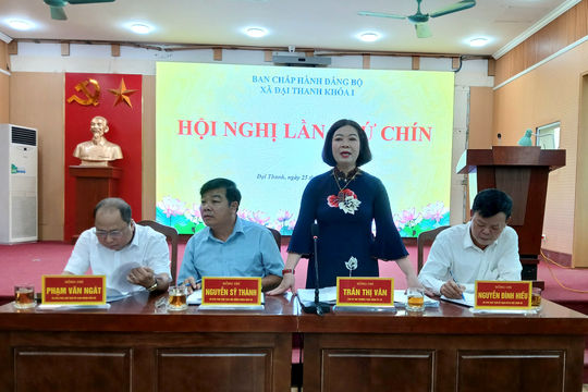 Xã Đại Thanh: Tăng tốc hoàn thành nhiệm vụ năm 2026