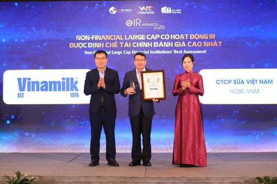Từ minh bạch đến niềm tin: Vinamilk nhận cú đúp giải thưởng IR Awards 2026