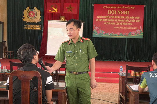 Xã Trần Phú: Nâng cao kỹ năng phòng cháy, chữa cháy cho người dân