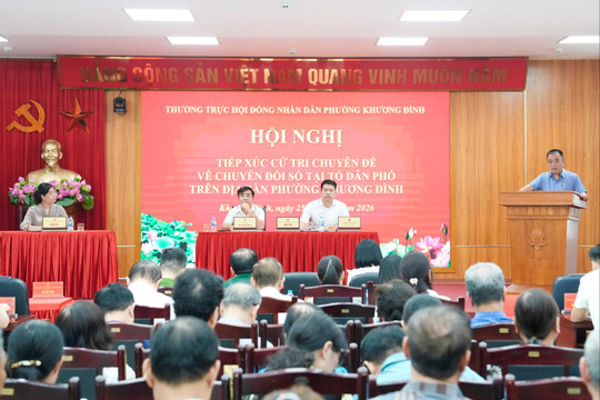 Phường Khương Đình đẩy mạnh chuyển đổi số từ cơ sở