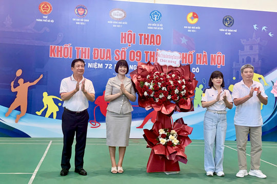 Sôi nổi Hội thao Khối thi đua số 9 hướng tới Ngày Giải phóng Thủ đô