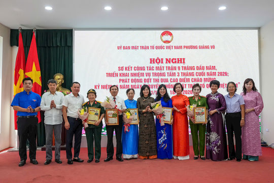 Mặt trận Tổ quốc Việt Nam phường Giảng Võ đổi mới phương thức hoạt động, hướng về cơ sở
