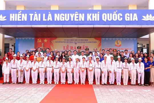 Bình Minh: Ra mắt mô hình "Trường học văn minh - Cộng đồng gắn kết"