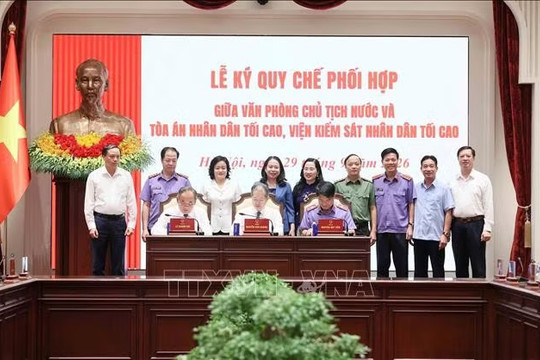 Tăng cường phối hợp tham mưu, phục vụ hoạt động của Tổng Bí thư, Chủ tịch nước