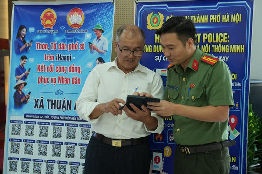 Vận hành tính năng "Cảnh sát Hà Nội thông minh" trên ứng dụng iHanoi: "Cửa ngõ số" kết nối người dân với lực lượng công an