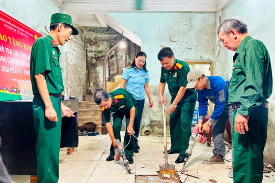 Ngôi nhà nghĩa tình của cựu chiến binh khó khăn tại phường Hoàng Mai