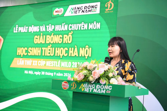 Phát động Giải Bóng rổ học sinh tiểu học Hà Nội lần thứ XX