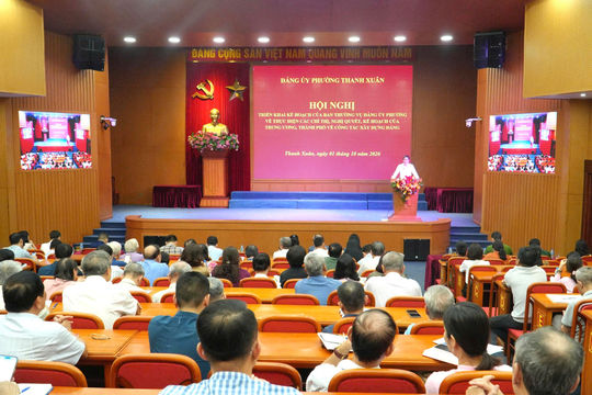 Phường Thanh Xuân gắn thực hành theo Bác với đổi mới công tác Đảng