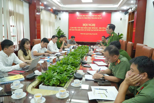 Thanh Xuân phối hợp Viện Khoa học hình sự tháo gỡ vướng mắc tại ngõ 99 Nguyễn Tuân