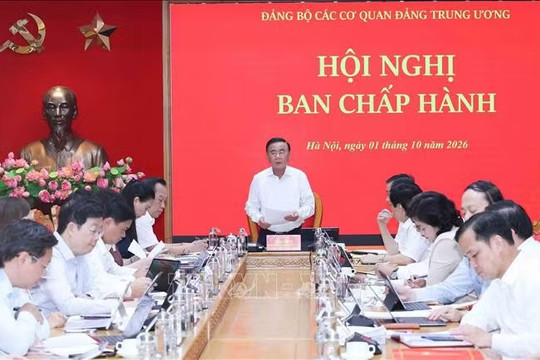 Thường trực Ban Bí thư Trần Cẩm Tú: Công tác xây dựng Đảng phải được thực hiện đồng bộ