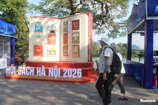 Hội sách Hà Nội lần thứ XI - năm 2026: Sôi động không gian đọc trước giờ khai mạc