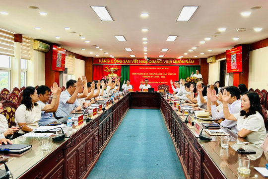Đảng bộ phường Hoàng Mai thông qua nhiều nội dung quan trọng