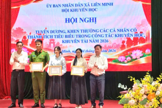 Xã Liên Minh tuyên dương học sinh, sinh viên tiêu biểu