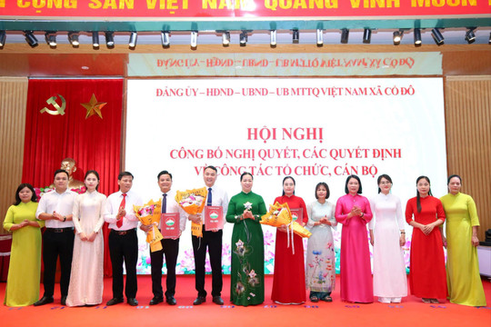 Xã Cổ Đô triển khai công tác cán bộ và phát động Quỹ “Vì người nghèo” 2026