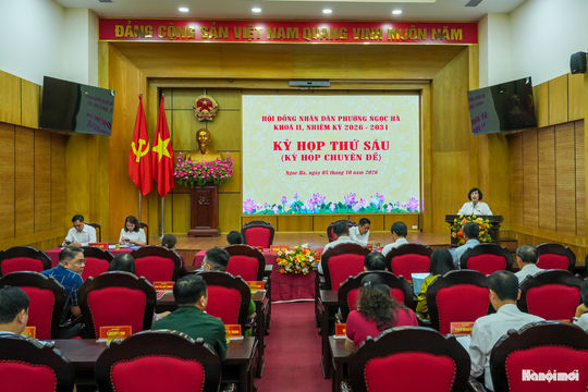 Phường Ngọc Hà thành lập, tổ chức lại các phòng chuyên môn thuộc UBND phường