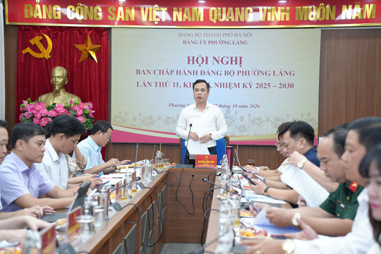 Phường Láng thông qua Đề án sắp xếp tổ chức đảng