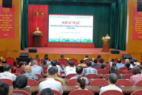 Xã Sóc Sơn bồi dưỡng nghiệp vụ công tác dân vận cho hơn 300 cán bộ cơ sở