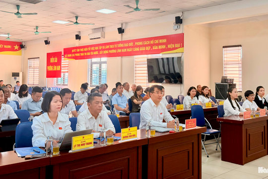 HĐND phường Lĩnh Nam thông qua phương án tổ chức lại bộ máy
