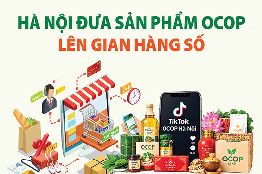 Hà Nội đưa sản phẩm OCOP lên gian hàng số