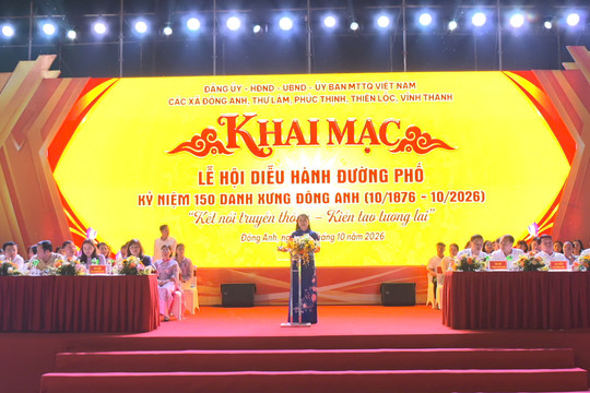 Đông Anh tái hiện sắc màu văn hóa trong hành trình 150 năm danh xưng