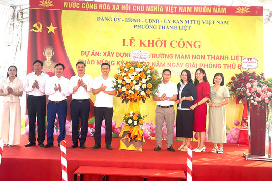 Khởi công xây mới Trường Mầm non Thanh Liệt