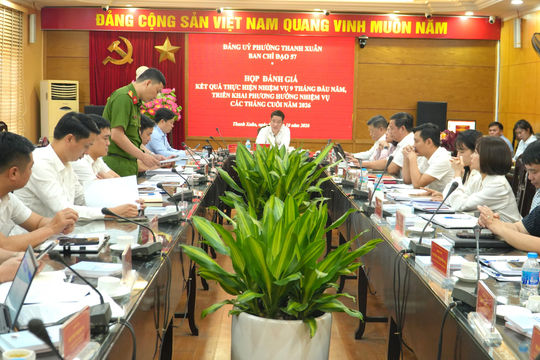 Phường Thanh Xuân rà soát tiến độ, nâng chất lượng chuyển đổi số