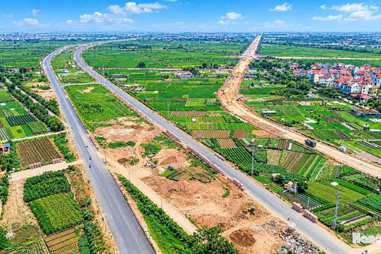 Diện mạo đường song hành Vành đai 4 đoạn qua Hà Nội trước ngày thông xe