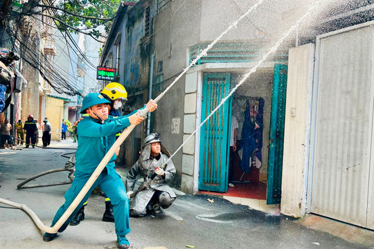 Phường Hoàng Mai xây dựng “lá chắn” an toàn phòng cháy, chữa cháy từ cơ sở