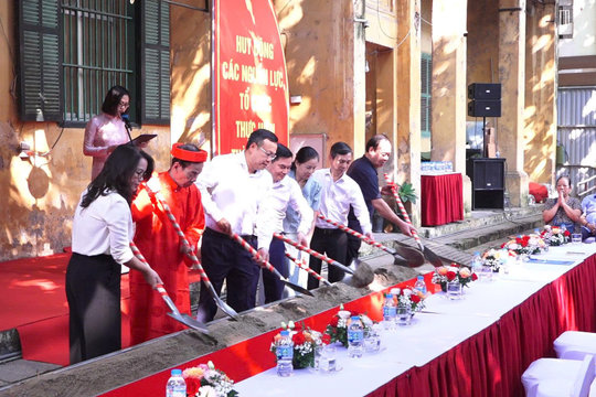 Phường Ba Đình khởi công dự án tu bổ đình Tây Luông