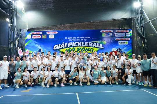 Gần 200 VĐV tranh tài tại Giải Pickleball Cơ quan Báo và phát thanh, truyền hình Hà Nội mở rộng