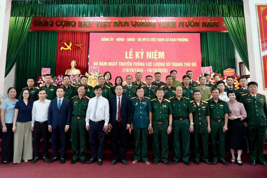 Xây dựng lực lượng vũ trang xã Đan Phượng vững mạnh