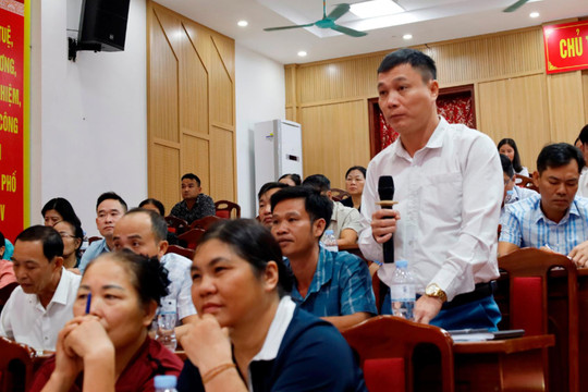 Xã Yên Lãng lấy ý kiến nhân dân về Đồ án Quy hoạch phân khu đô thị tổ hợp dịch vụ SH-2
