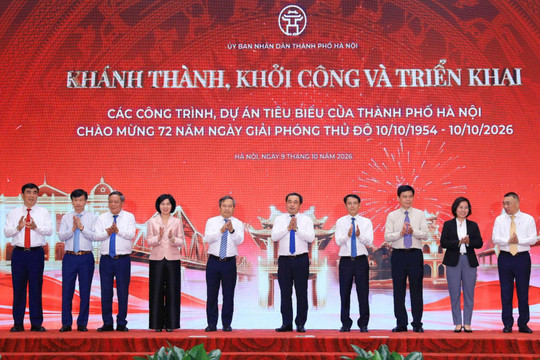 Hà Nội khởi công, khánh thành 18 dự án tiêu biểu