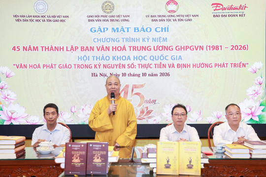 Nhiều hoạt động kỷ niệm 45 năm thành lập Ban Văn hóa Trung ương Giáo hội Phật giáo Việt Nam