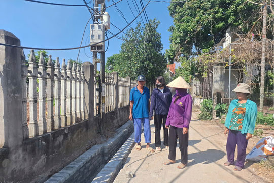 Trung Hà chung sức xây dựng nông thôn mới
