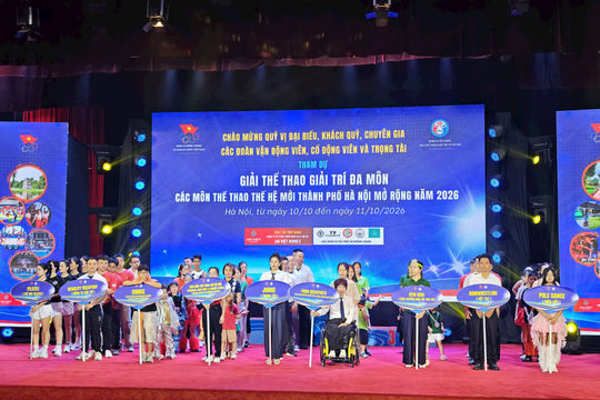 Hơn 600 vận động viên tranh tài tại Giải Thể thao giải trí đa môn Hà Nội mở rộng 2026